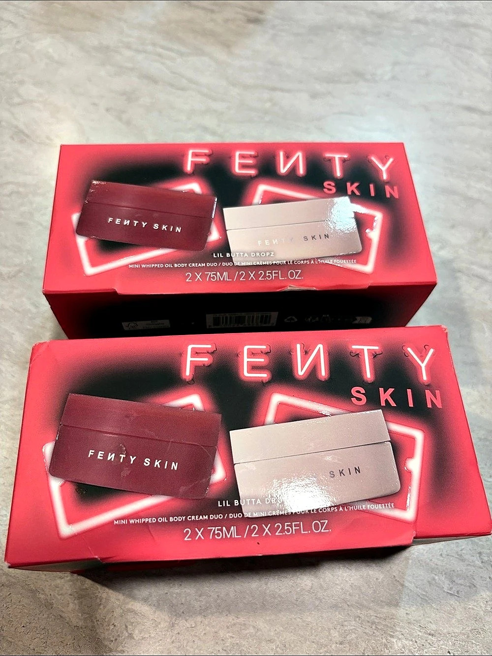 Fenty Skin LIL BUTTA'DROPS Body Cream Duo NWT